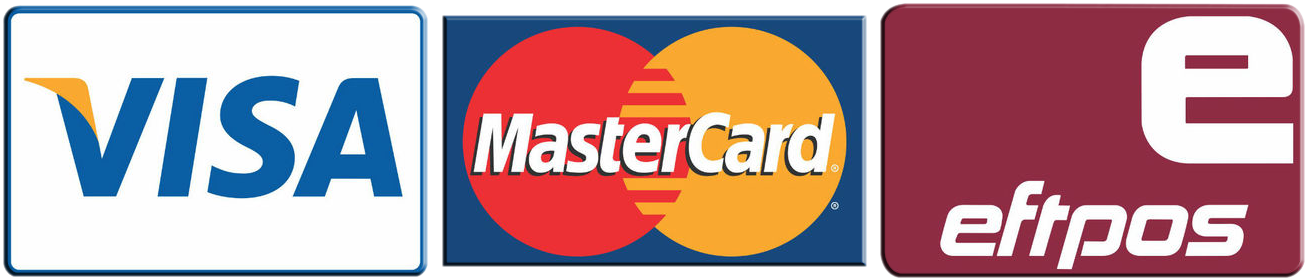 Payment Accepted, Eftpos, Mastercard, Visa